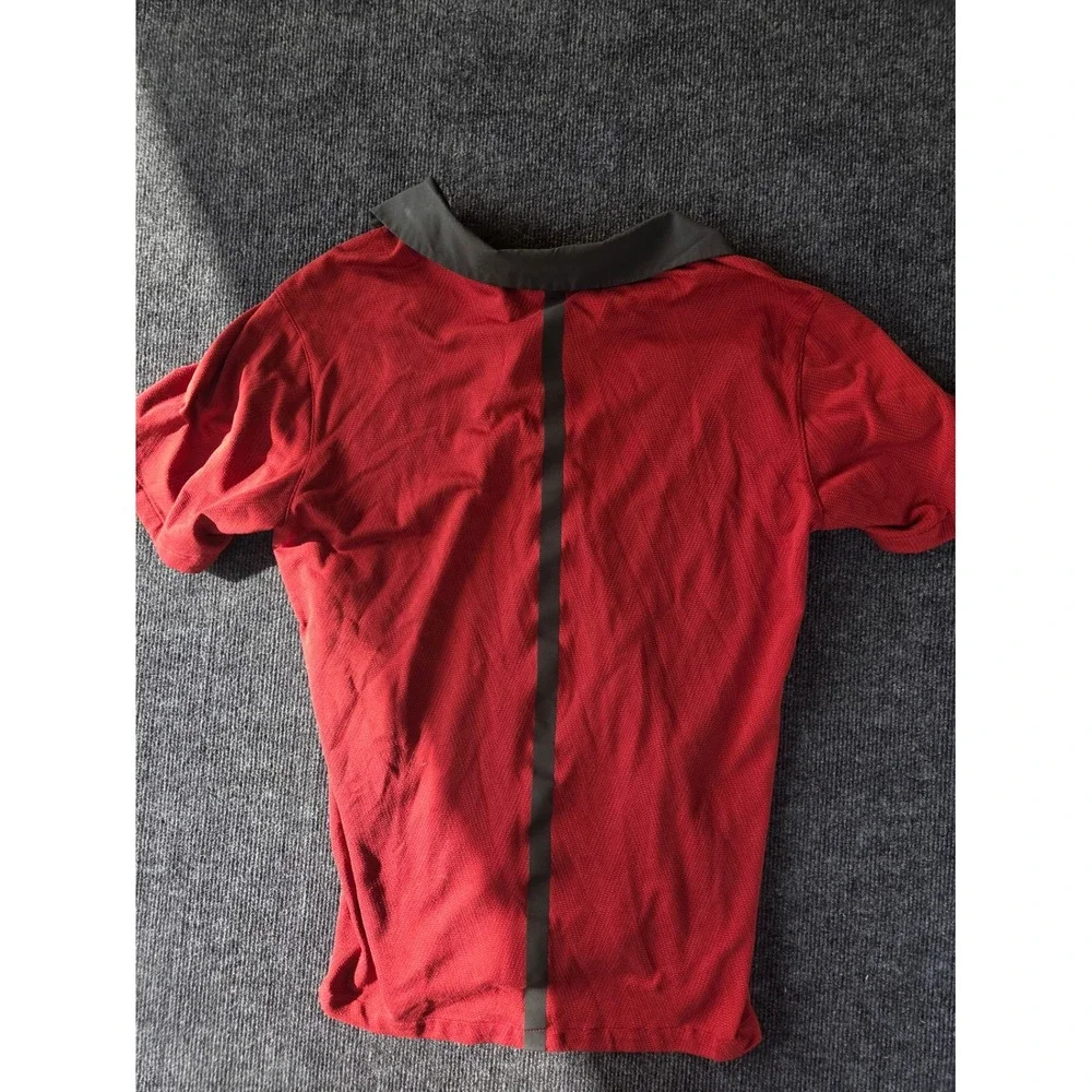 Nike Alabama Crimson Tide Dri-FIT‎ Polo Shirt Mens Large Red Grey Logo 2214